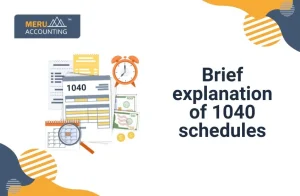 Brief explanation on 1040 schedules