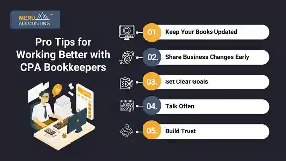 Pro Tips for Working Better with CPA Bookkeepers Pro Tips for Working Better with CPA Bookkeepers