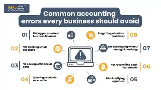 Are You Making These 8 Common Accounting Mistakes? 1 common accounting errors every business should avoid