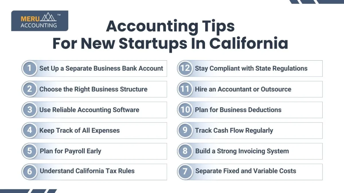 Accounting Tips For New Startups In California 