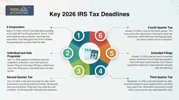 2026 IRS Tax Filing Deadlines 2026 IRS Tax Filing Deadlines