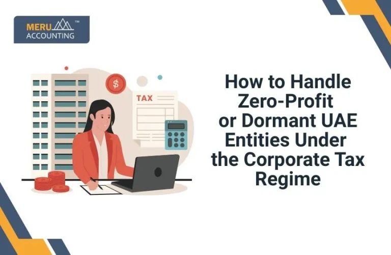 Blog and Insights 20 How to Handle Zero-Profit or Dormant UAE Entities Under the Corporate Tax Regime