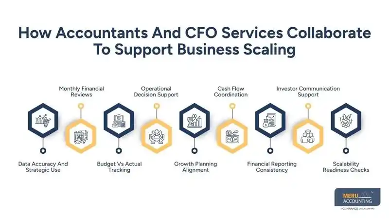 How Accountants And CFO Services Collaborate To Support Business Scaling-accountant for startups-startup CFO services