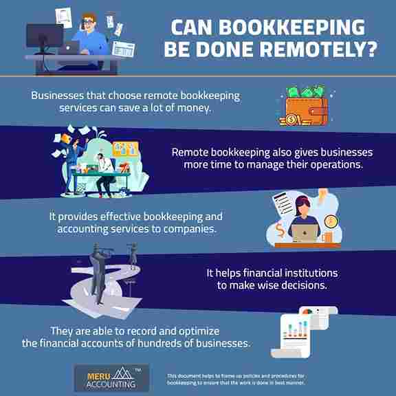 Can bookkeeping be done remotely? Can bookkeeping be done