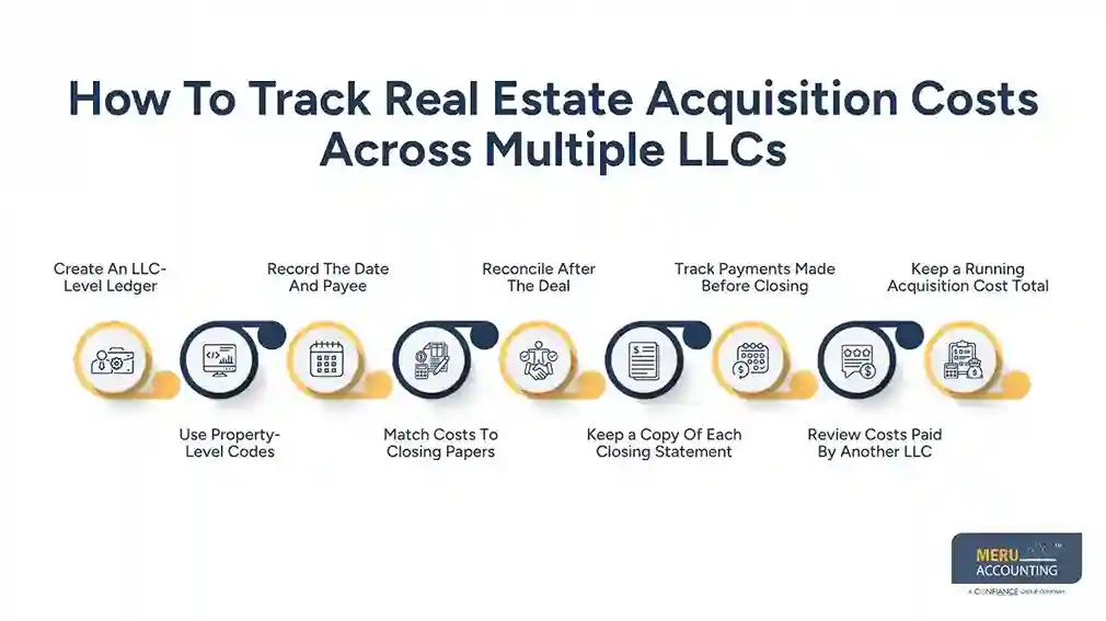 How To Track Real Estate Acquisition Costs Across Multiple LLCs -real estate investor bookkeeping